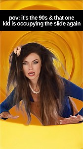 Were you ever the kid that set up shop in the tube slide and blocked other kids from going down? 😝 #90s #90skids #Nostalgia #millennials #slide #relatable #reelsfacebook | Melissa Kristin TV