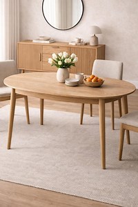 DIY Oval Dining Table Plans | Modern Scandinavian Style (PDF Pattern) - Etsy