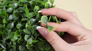 Yunlly 2 Pcs Artificial Bunny Topiary Tree 24'' UV Resistant Spring Easter Artificial Bunny Shaped Boxwood Topiary Plant with Lights Faux Easter Rabbit Trees for Porch Front Door Indoor Outdoor Decor