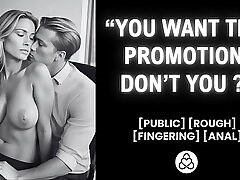 He screws her in the office to get a promotion &vert; Manager screws worker &vert; Real amateur duo