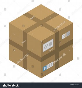 Delivery Carton Box Icon Isometric Delivery Stock Vector (Royalty Free) 1481648051 | Shutterstock