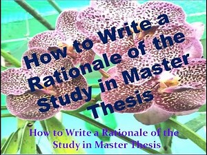 How to Write Rationale
