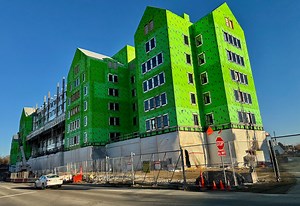 What are those big green buildings? New University of Michigan dorms taking shape