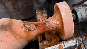 Carved a work of art out of a tree stump #handmade #woodworking #carpentry #diy #art #craftsman #carving #Handicraft | Unique Wooden Doors & Furnitures