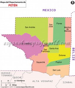 Mapa de Guatemala | Mapa Guatemala