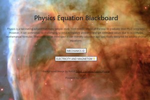Physics Equation Blackboard