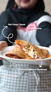 The SWICY answer to your cravings – locked and loaded 🔒 ​ Think crispy, juicy Beef Pepperoni, our perfectly balanced sweet and spicy Hot Honey sauce , all topped with melty cheese.... Trust us, it makes an INSANE bite! ​ Insanely addictive, you just gotta try it 😮‍💨 | Pizza Hut