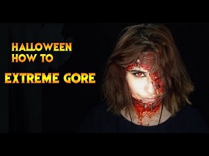 Halloween Makeup How To: Extreme Face Gore Tutorial