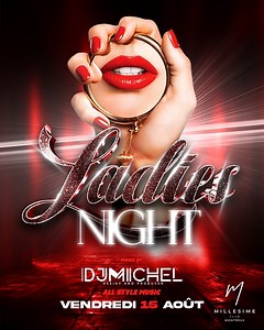 💃✨ Ladies, it’s your night! ✨💃 Ce vendredi 15 août ... Ladies Night inoubliable 🥂 👑Ambiance chic, cocktails raffinés et vibes musicales jusqu’au bout de la nuit ✨ 🎧Music by : @djmichelrm 🔥 🔥 All styles music🔥 RÉSERVEZ MAINTENANT : 📞 41795091067 🌐 www.millesime-club.com #Millésime #AmbianceWeekend #Montreux #FêteEnSuisse #DanseTouteLaNuit #music #FêteJusquAuBout #millesimemontreux #weekendvibes #LadiesNight #MillésimeClub | Millesime Club • Montreux