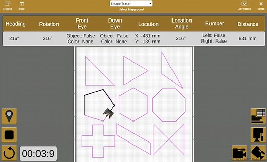 The Tracing Polygons activity is a new challenge on VEXcode VR designed to test your students' geometry skills! Use the VR robot's pen tool to trace each row's polygon as accurately as possible! https://bit.ly/3cvo1uh | VEX Robotics