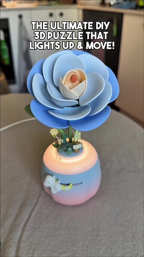 Floral 3D Puzzle with Lights for Holiday Gifting