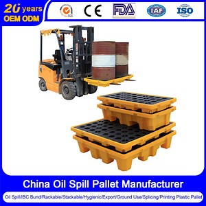 [Hot Item] Spill Containment Pallet for Chemical Storage 1 Drum 1200 Litre IBC Bund with Dispensing Area Price Spill Pallet