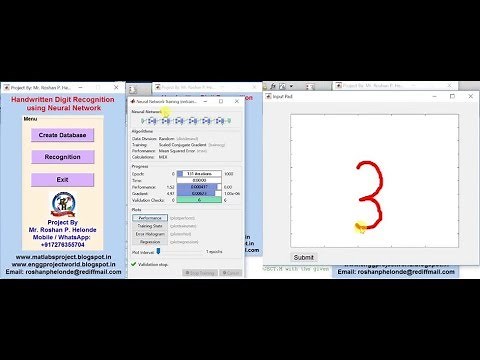 Matlab Code for Handwritten Digit Recognition using Neural Network