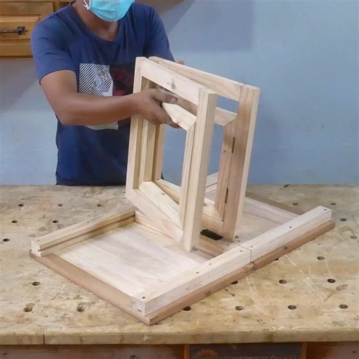 DIY and Crafts Making Adorable Folding Table | Woodworking Crafty