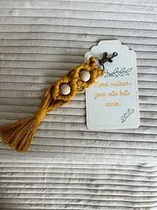 Personalized Gift With Macrame Key Ring - Etsy Canada
