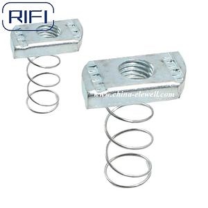 [Hot Item] Factory Price Carbon Steel Unistrut Accessories Support Strut Channel Spring Nut