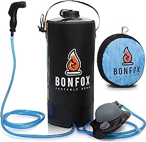 Camping Shower - 2.6Ga 10L with Carry Bag - Portable Shower Camp Shower - Outdoor Shower Camping - Portable Shower Pump - Camp Shower - Outdoor Solar Shower for Camping - Overland Road Shower