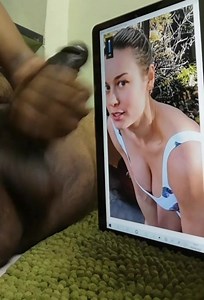 Brie Larson black cock cum tribute