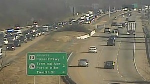 Crash closes two lanes on I-495 south