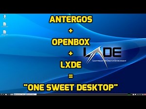 Antergos Openbox plus LXDE is one sweet Desktop!