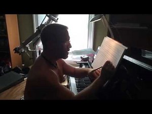 Dirk the composer at work