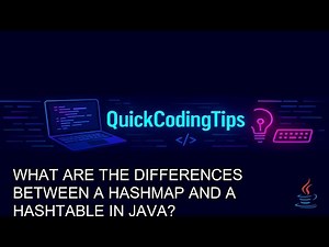 Java Tutorial: What are the differences between a HashMap and a Hashtable in Java