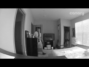 Burglars startled when resident calls from indoor home security camera