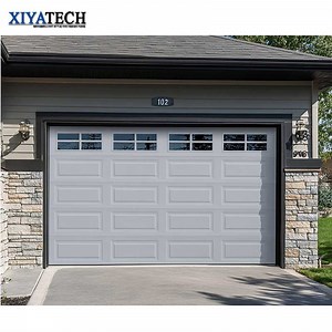 [Hot Item] Security Residential Steel Automatic Smart Overhead Sectional Modern Garage Doors for Homes