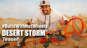 It's time to blaze through the desert! My new #BuildWithHotWheels video #DesertStorm releases on the 28th of October. Here's a small sneak peak, as always these Hot Wheels Engineering series track sets have endless possibilities. #StayTuned #MadStuffWithRob | Art Guy Rob