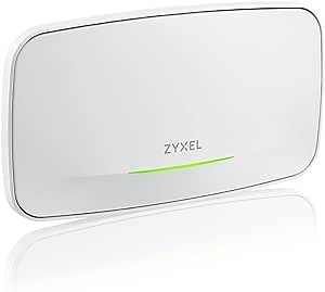 Zyxel WiFi 6E AXE7800 Wireless Gigabit Pro Access Point | Tri-Band Operation | Smart Antenna | 2.5G Uplink | Mesh | PoE++ | Nebula Pro Pack [WAX640S-6E]