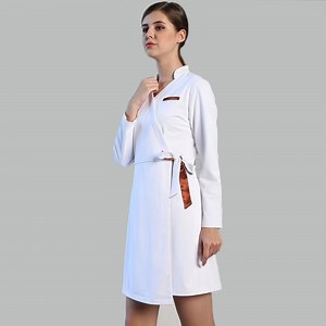 [Hot Item] Custom Logo Practical Professional Women Cotton Bath Clothing Scrub Suit Hair Body Massage Beauty Salon Workwear SPA Uniform