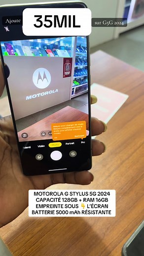 Motorola G Stylus 5G 2024 — 128GB 16GB RAM, Empreinte sous écran