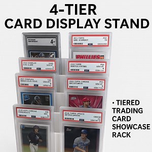 4-tier Card Display Stand: Standard, Magnetics, PSA, BGS, SGC Slab Showcase Rack - Etsy