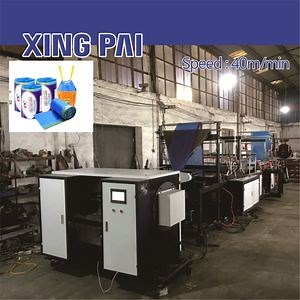 [Hot Item] Fully Automatic Ribbon-Through Plastic Drawstring Garbage Bag Making Machine