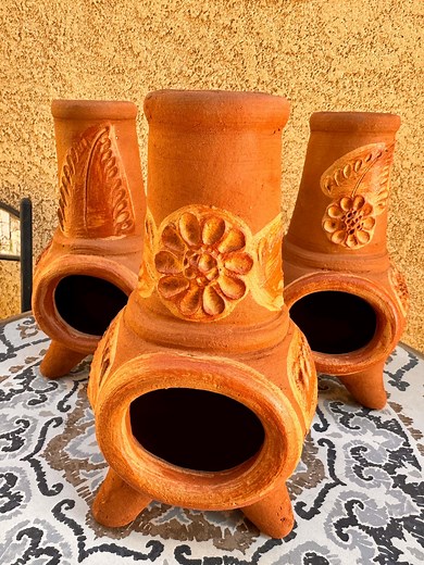 Mini Terracota Chimenea - Etsy