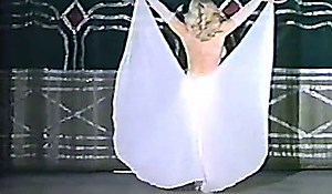busty burlesque girl does striptease