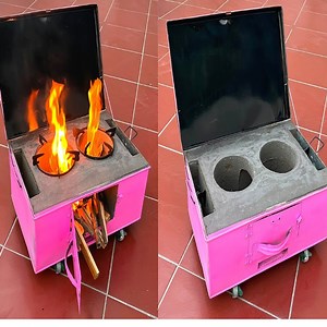 42K views · 524 reactions | WOW! WOW! I Repurposed An Old Iron Box Into A Perfect Stove | Genius Recycle | Facebook