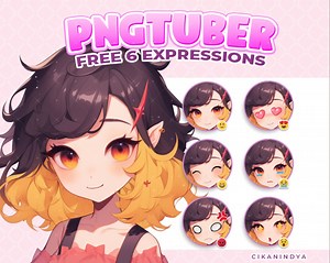 Robe rouge Tube PNG : 12 expressions, avatar en streaming - Etsy France