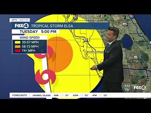 Tropical Storm Elsa 5AM Advisory