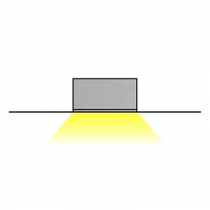 Factory Price 98*18m M Plaster Recessed LED Aluminum Profile for Lighting Project