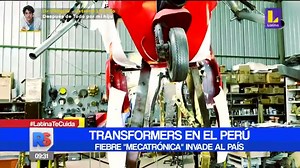 🔴 #ReporteSemanal | Tras confirmarse que la próxima saga de la exitosa serie de Transformers se filmará en el Perú, los fans han desatado una fiebre mecatrónica en el país, que ha motivado la construcción de un transformer 100% peruano. 😱 ☝️ Mantente informado todos los domingos en Reporte Semanal con Fátima Aguilar. | Latina.pe