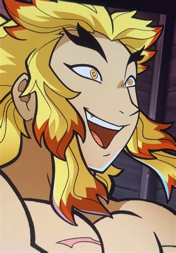 La cara de Mitsuri en mi animación de Rengoku 😂😂 #mitsuri #rengoku #demonslayer #kimetsunoyaiba #illuxxxtrandy