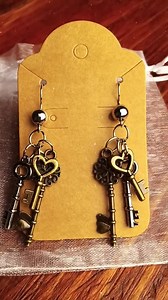Handmade Key Charm Earrings – Unique & Elegant - Etsy Australia
