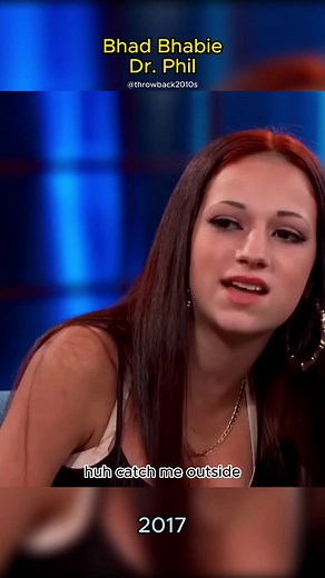 'Catch me outside, how about that?' - Bhad Bhabie in Dr. Phil (2017) #catchmeoutside #bhadbhabie #drphil #2017 #throwback2010s #edit