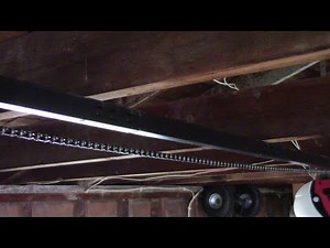 How to adjust the chain on a garage door opener