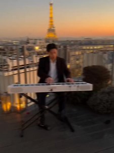 40 reactions | I was playing for a wedding proposal on a private rooftop in Paris with my keyboard from @casio | Vantoan | Facebook