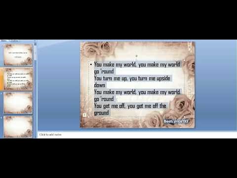 How to make a lyric video using Powerpoint!