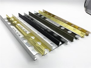 [Hot Item] Flooring Aluminum L Shape Gold Outside Corner Metal Tile Edge Trim Trim