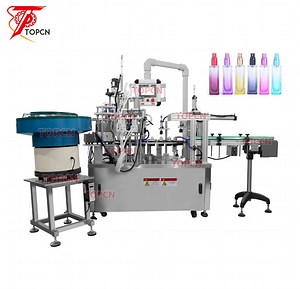 [Hot Item] Topcn Specialized Automatic Perfume Bottle Filling Collar Press Sprayer Crimping Machine