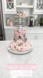 Cherry Blossom Wine Chiller🌸This is perfect for spring get togethers and bridal showers! Link in comments | Glambytes Blog